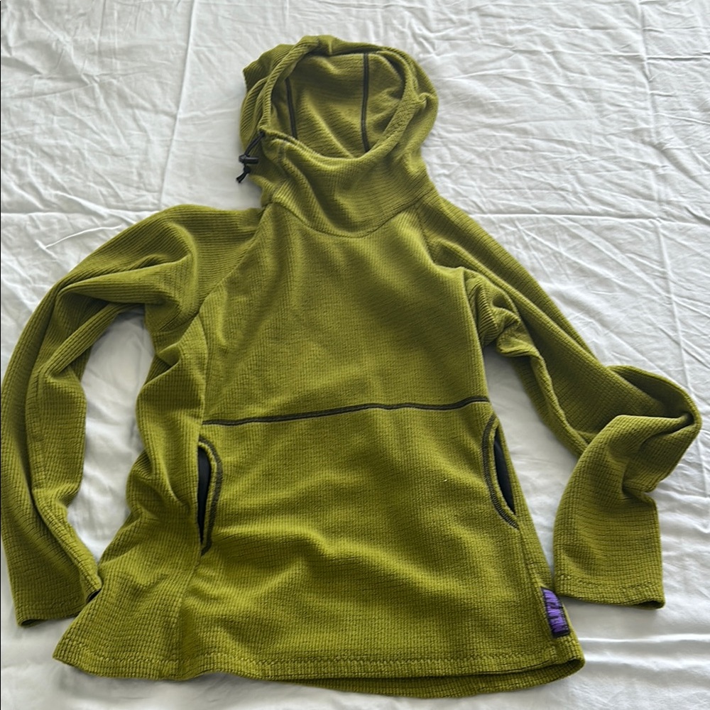 Melanzana MicroGrid Hoodie in green